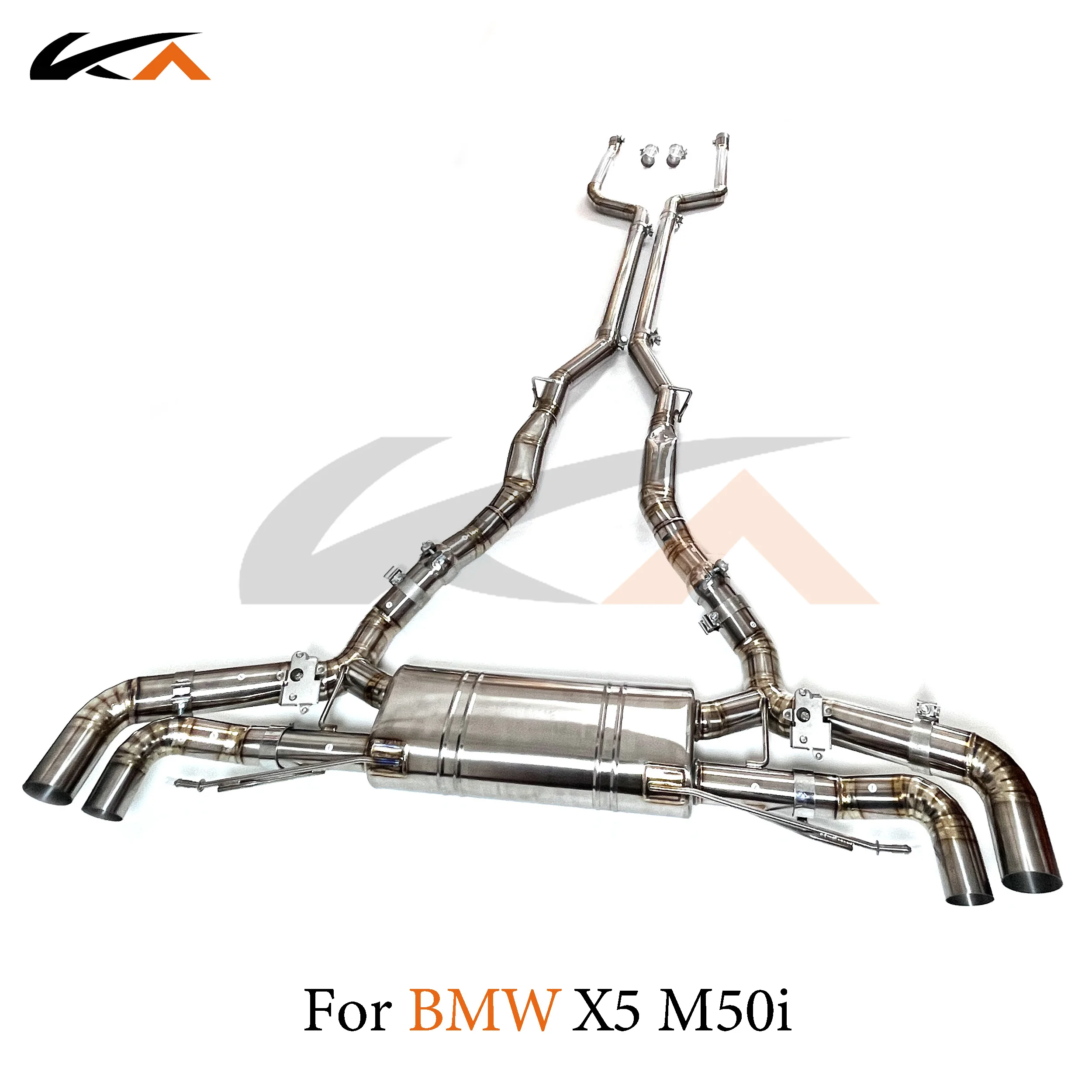 

KA Tuning exhaust system parts titanium alloy catback for BMW X5 M50i 4.4T rear section performance muffler valve