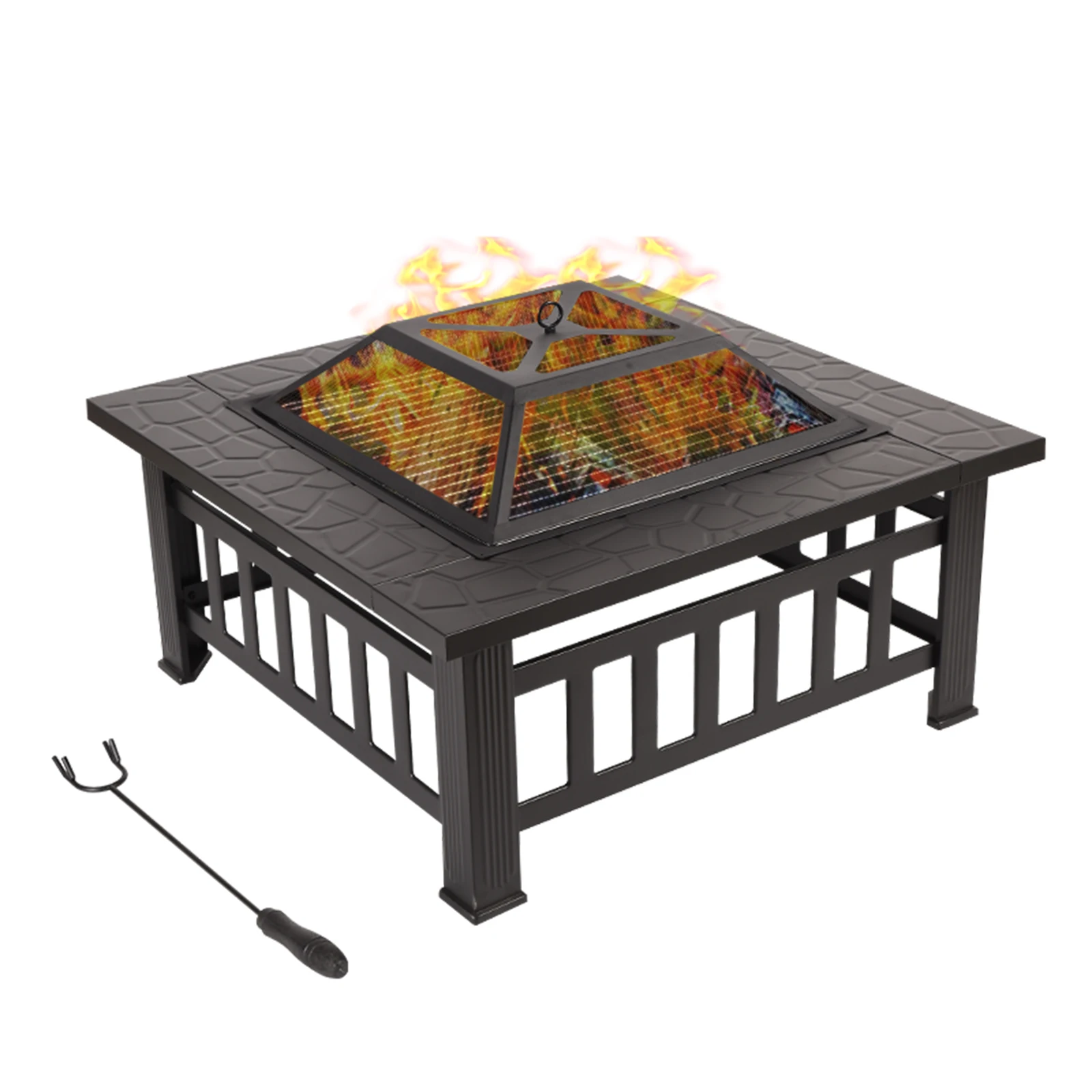 Barbeque Oven Home Villa Stove Courtyard Garden Indoor Heating Table Wood Charcoal Grill Heating Brazier Outdoor Table