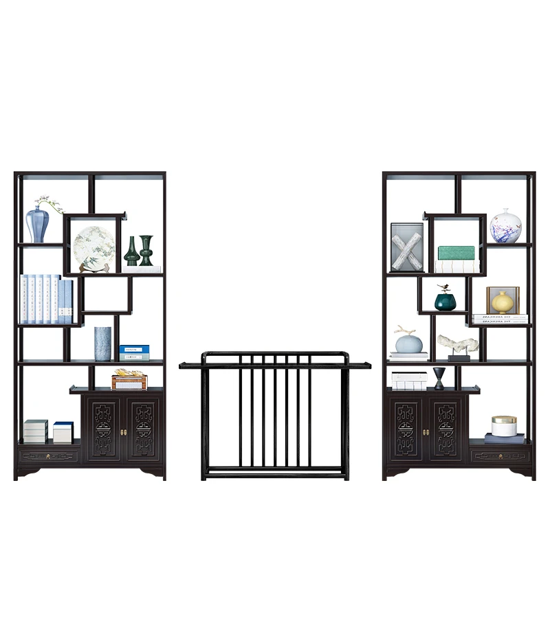 

Стойка под старину из массива дерева в китайском стиле