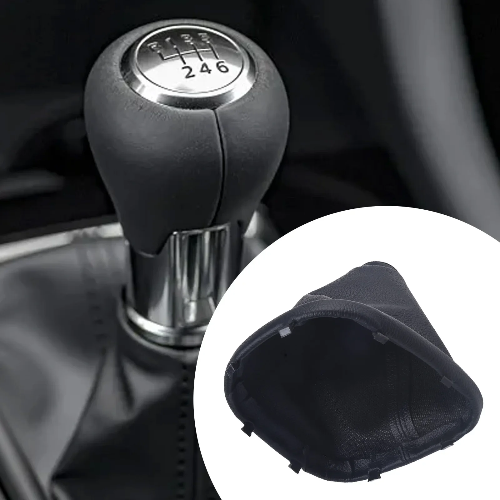 01000Car Gear Shift Knob Leather Boots For Kia For Forte For Cerato&Koup 2010-2013 846401M100 Gear Shift Knob Dustproof Collars