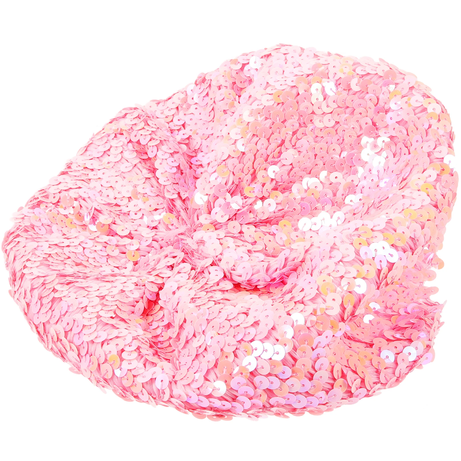 

Shimmer Pink Sequin Beret Hats for Women Fashion Sparkle Beanie Cap Comfortable Breathable Glitter Stage Performance Hat