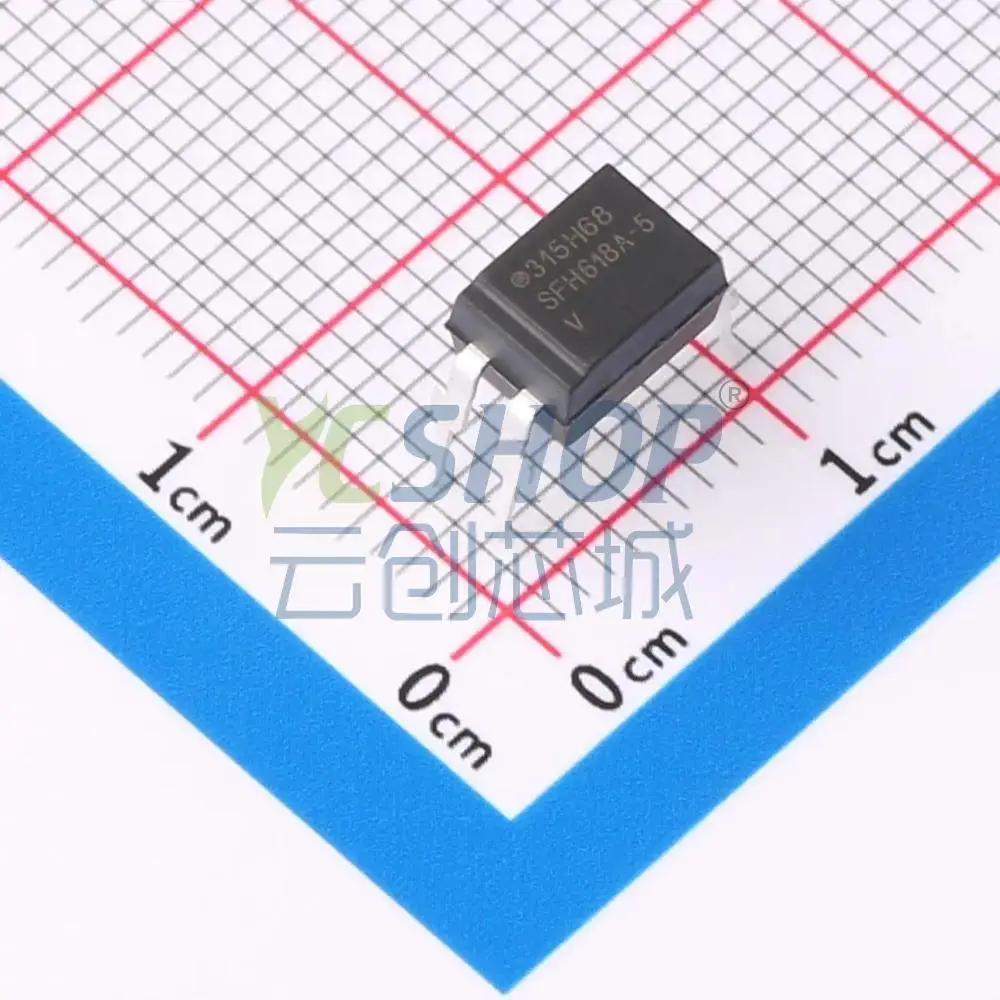 SFH618A-5 Phototransistor Optocoupler 5300Vrms Isolation 4-DIP Through Hole