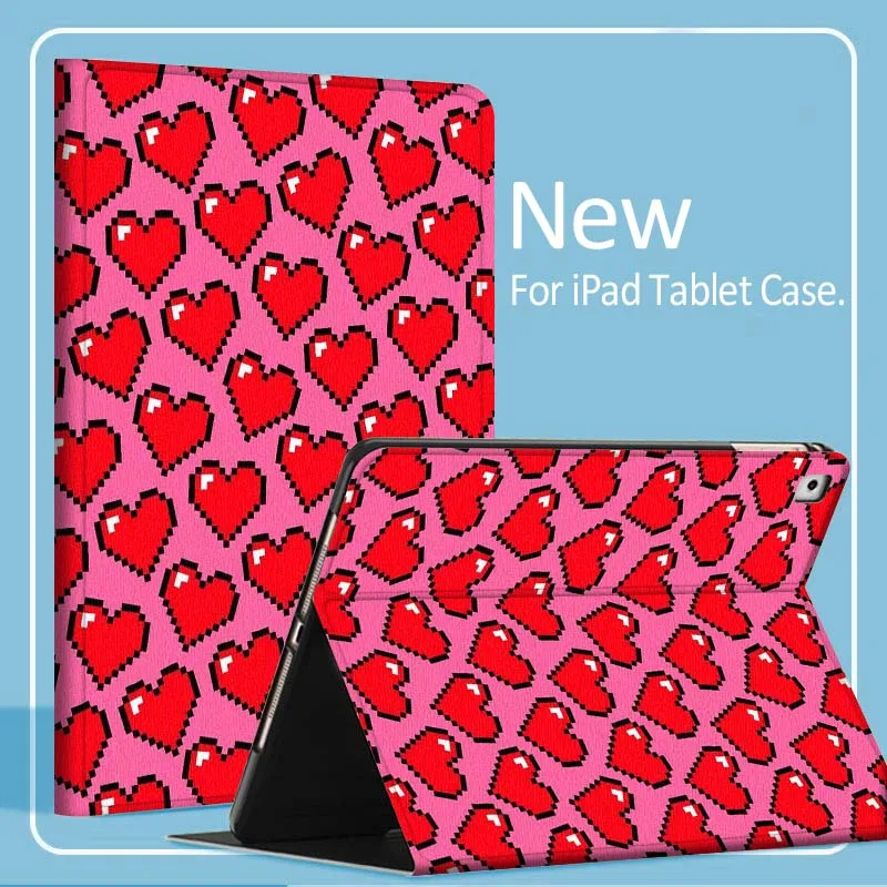 

Cartoon Love Art Pattern Cover For iPad Pro Air Mini 1 2 3 4 5 6 7 7th 8th 9th 10th 11th 10.2 9.7 10.5 10.9 11 Tablet Case