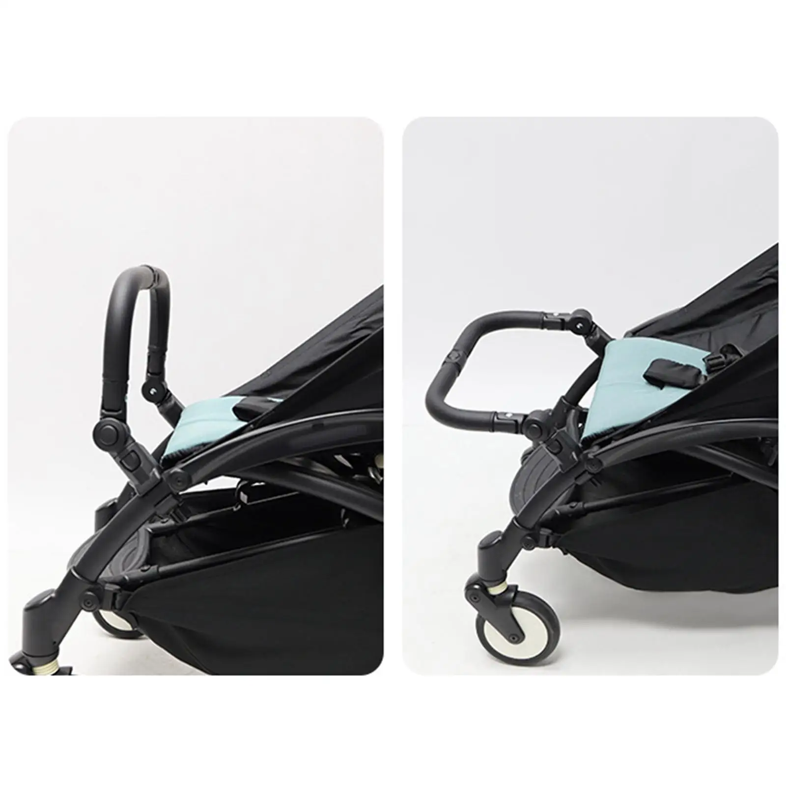 

Stroller Bar Handlebar Dual Opening Handrails Crossbar Stroller Support Bar for Pushchair Stroller Accessories Replacement Parts