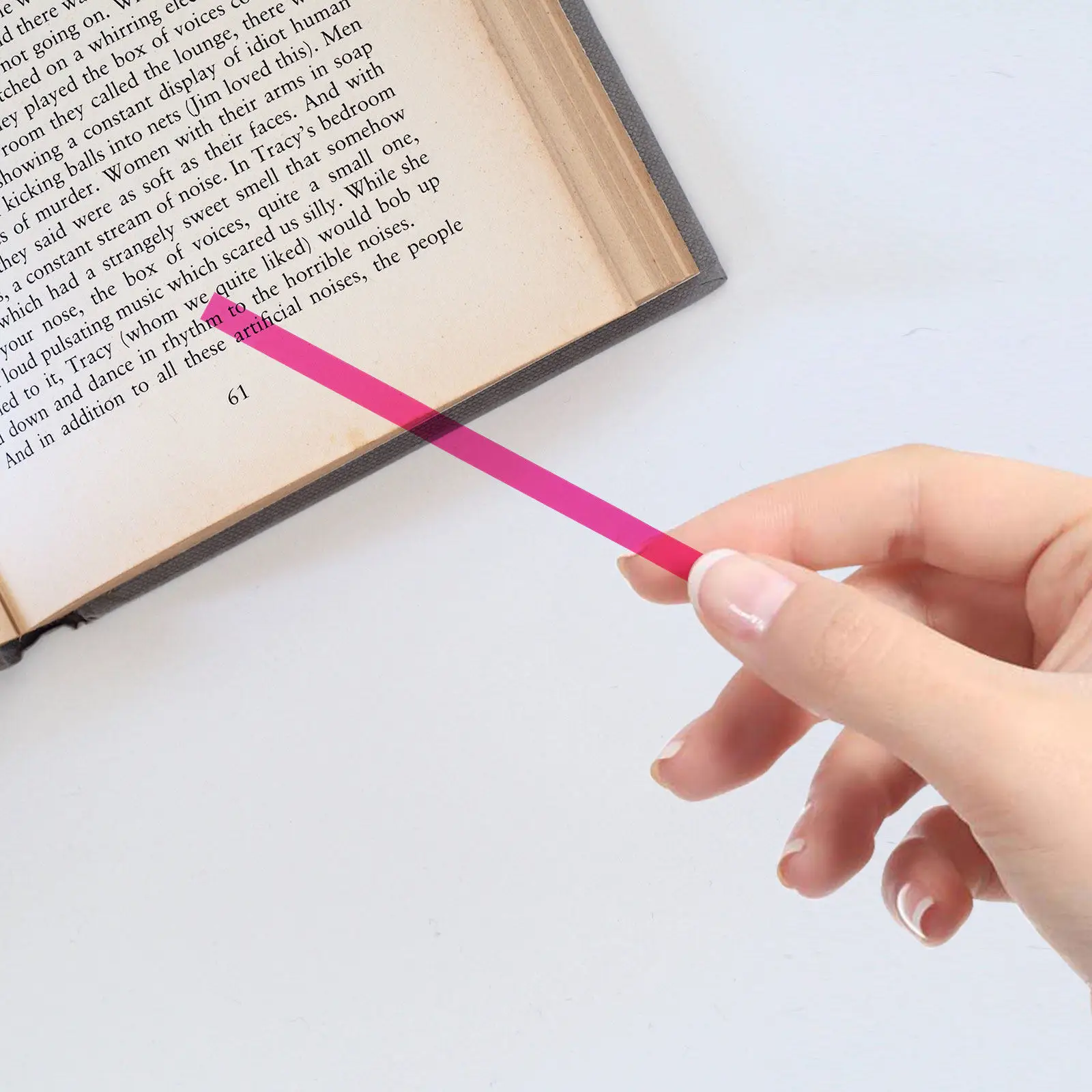 2 Boxes Colored Sticky Reading Strips Premium Adhesive Highlight Markers for Teachers Reading Difficulties Fluorescent Page