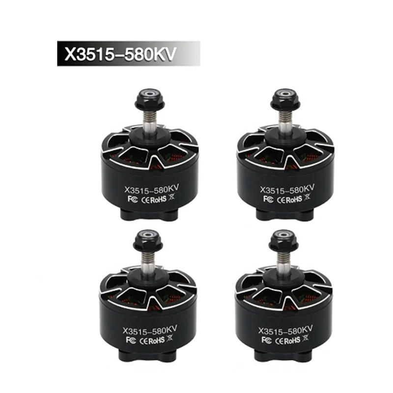 

【T07A】запчасти для дронов, 4 шт., X3515, 580KV, бесщеточный двигатель 3-8S для радиоуправляемого квадрокоптера, FPV, мультиротор для фристайла