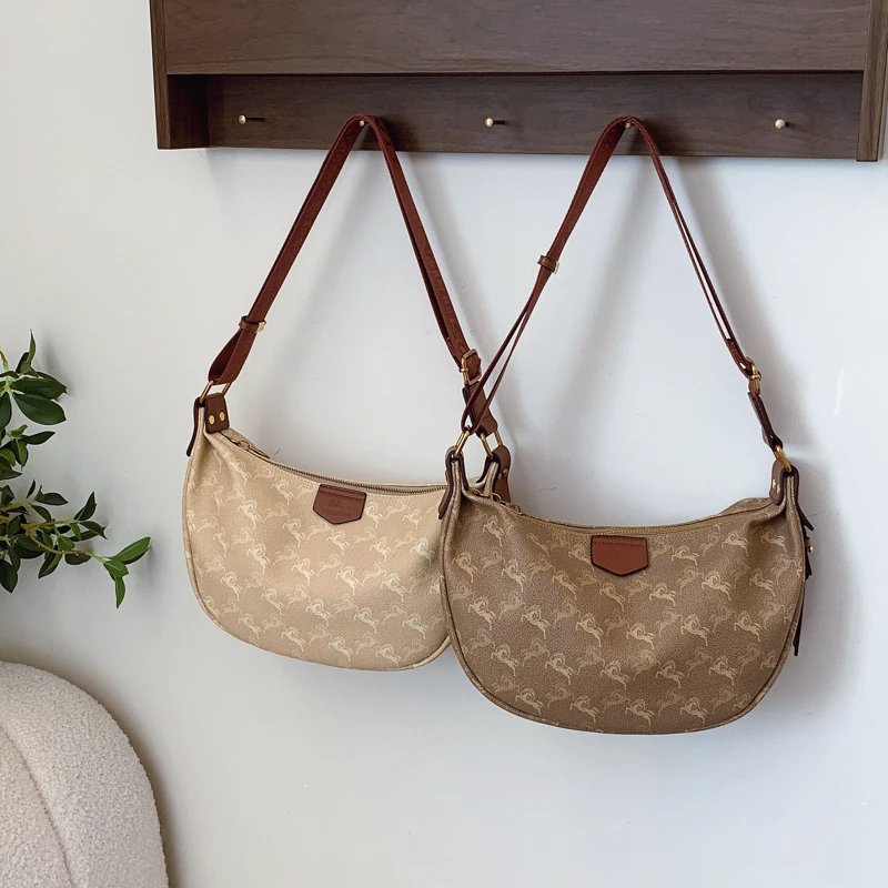 

Fashionable Leather Crossbody Handbag For Women Elegant Shoulder Bag Luxury Designer Tote Vintage Style
