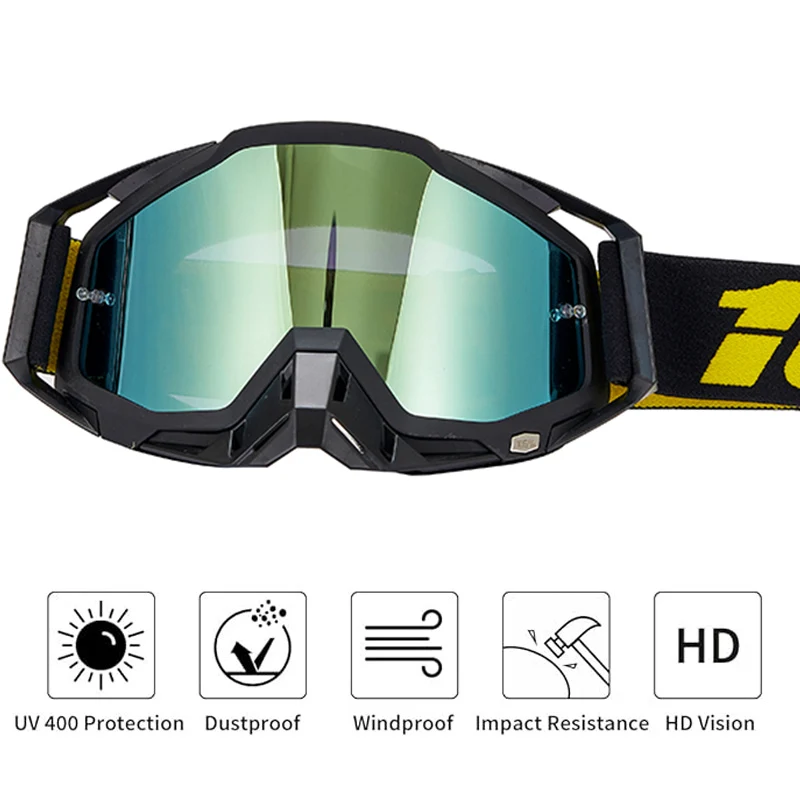 106%-Lunettes de motocross avancées pour motos، lunettes coupe-vent and anti-chocs pour VTT، RL et tou-terrain