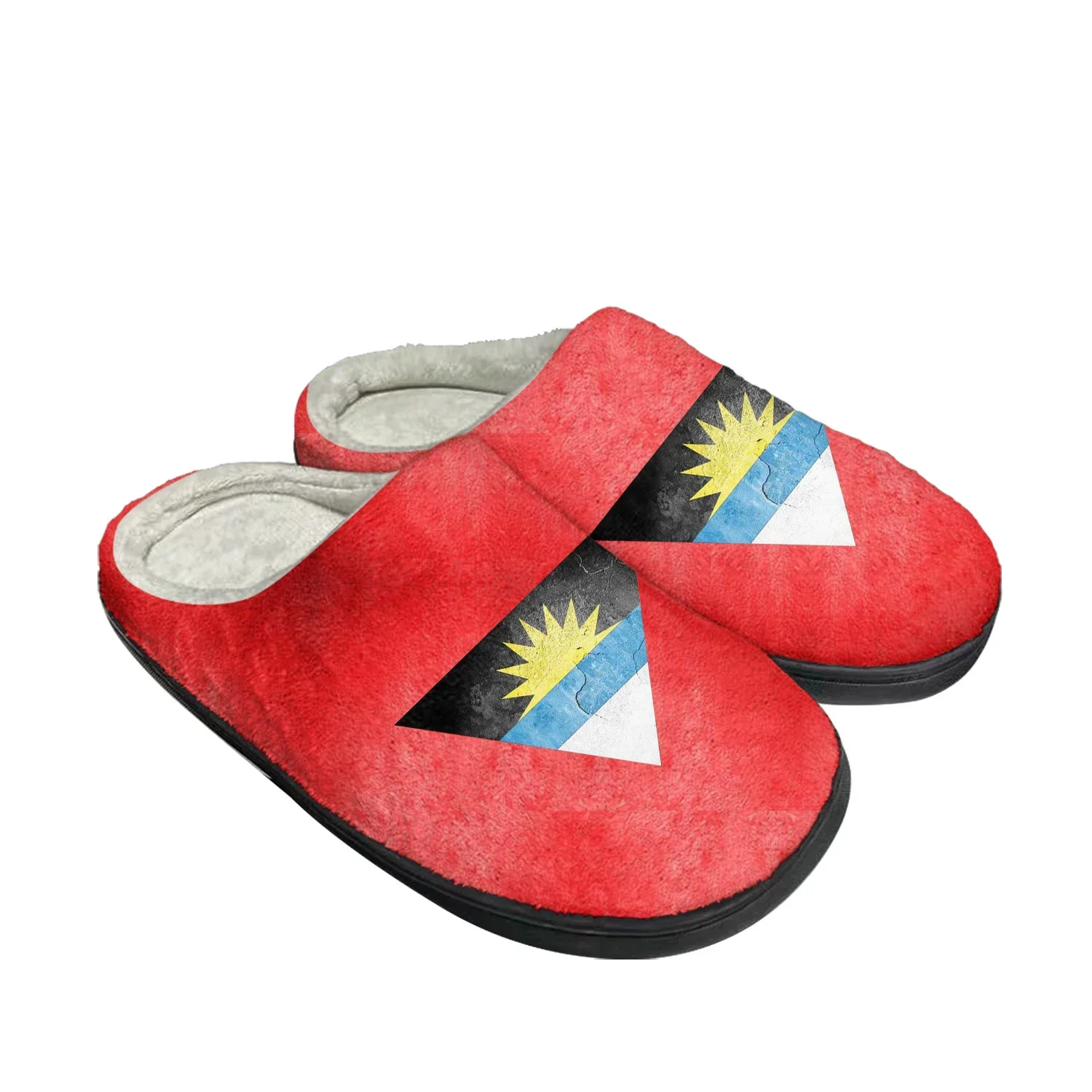 

Antigua and Barbuda Flag Home Cotton Custom Slippers Mens Womens Sandals Plush Bedroom Casual Keep Warm Shoes Thermal Slipper