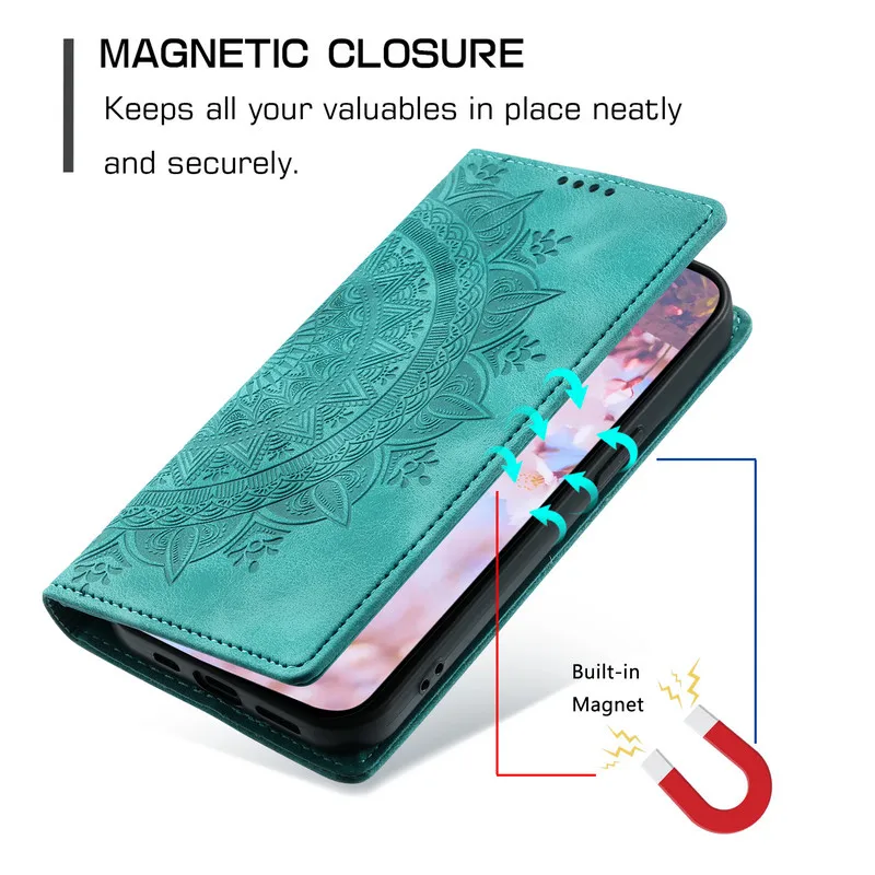 Realme 12 13 Pro Plus 5G Magnet Leather Flip Book Case For OPPO Realme 11 4G Wallet Funda Realmi 12 10 8 Pro 9i 9 i 8i 12+ Cover