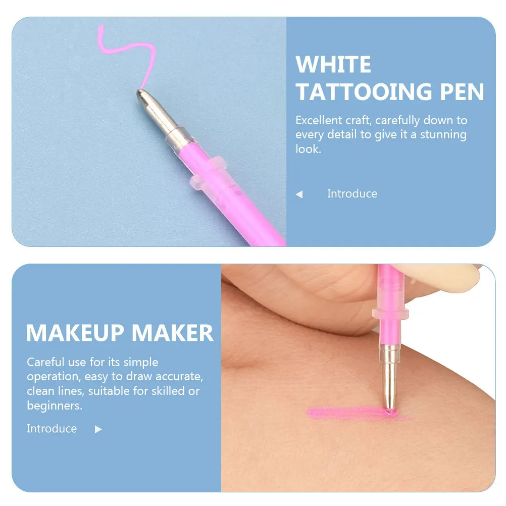 3 قطعة قلم رسم موضع الحاجب بطانة خط سلسة للوشم Microblading تستخدم قلم أداة وضع علامات على الجلد
