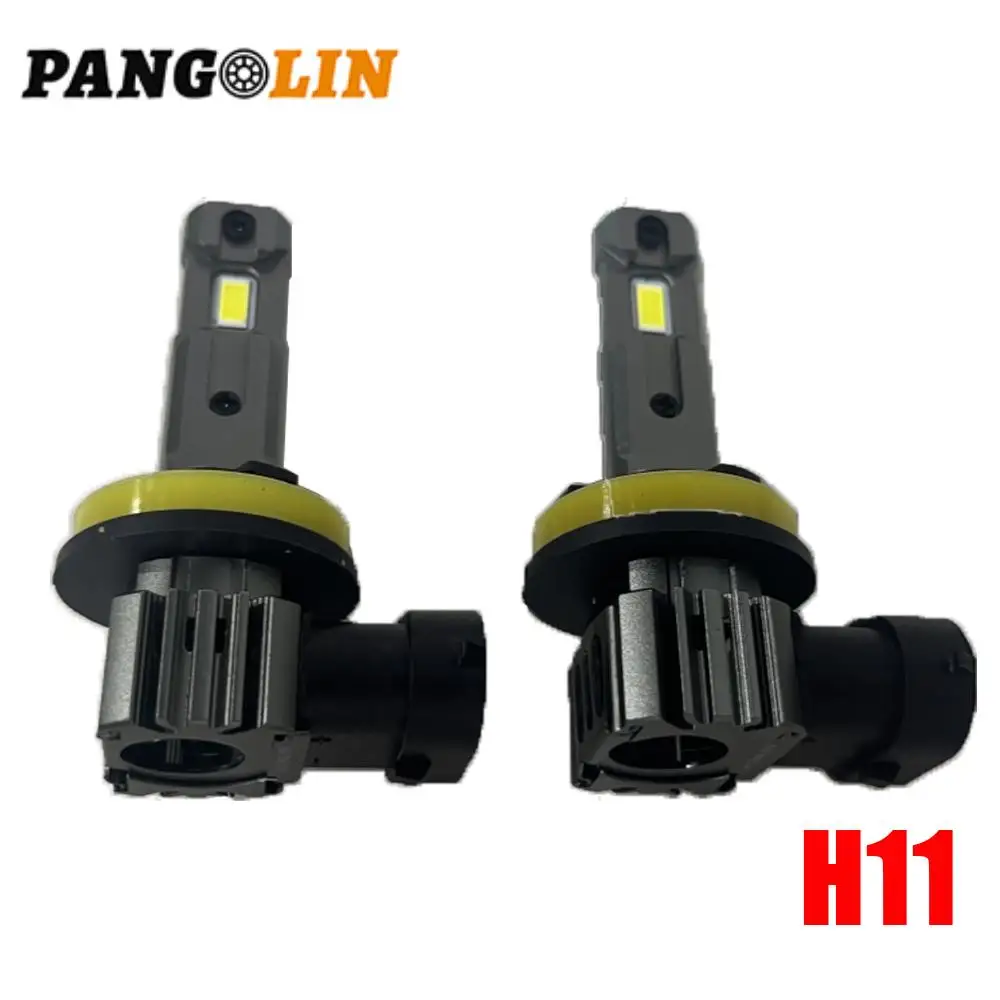 

2 шт. H11 светодиодные лампы для фар 500% яркие беспроводные лампы для фар мини-лампы для фар безвентиляторный комплект автомобильных ламп галогенные автозапчасти