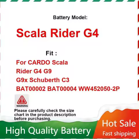 3.7V 900mAh LIP451949-2P WW452050-2P Li-Polymer Battery for Cardo Scala Rider G4 G9 G9x Earphone ZN452050PC-1S2P SHO-1 Batteries