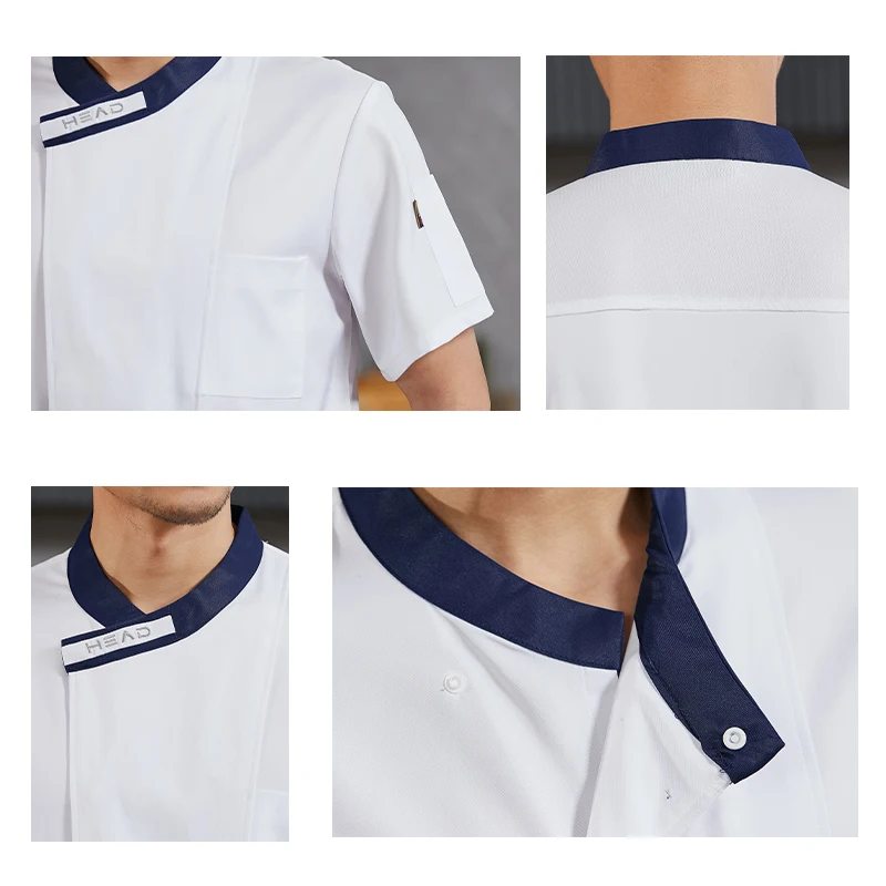 여성 요리사 재킷 전문 요리 의류, 호텔 쿡 셔츠, 레스토랑 웨이터 작업복, 케이터링 주방 유니폼