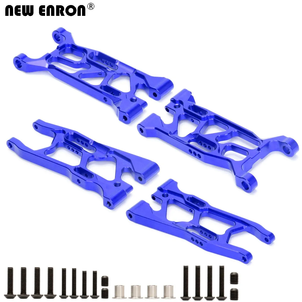 Braços Inferiores Dianteiros/Traseiros em Alumínio CNC LOS234016 LOS234017 para Carro RC Team Losi 1/10 Lasernut U4 Tenacity All