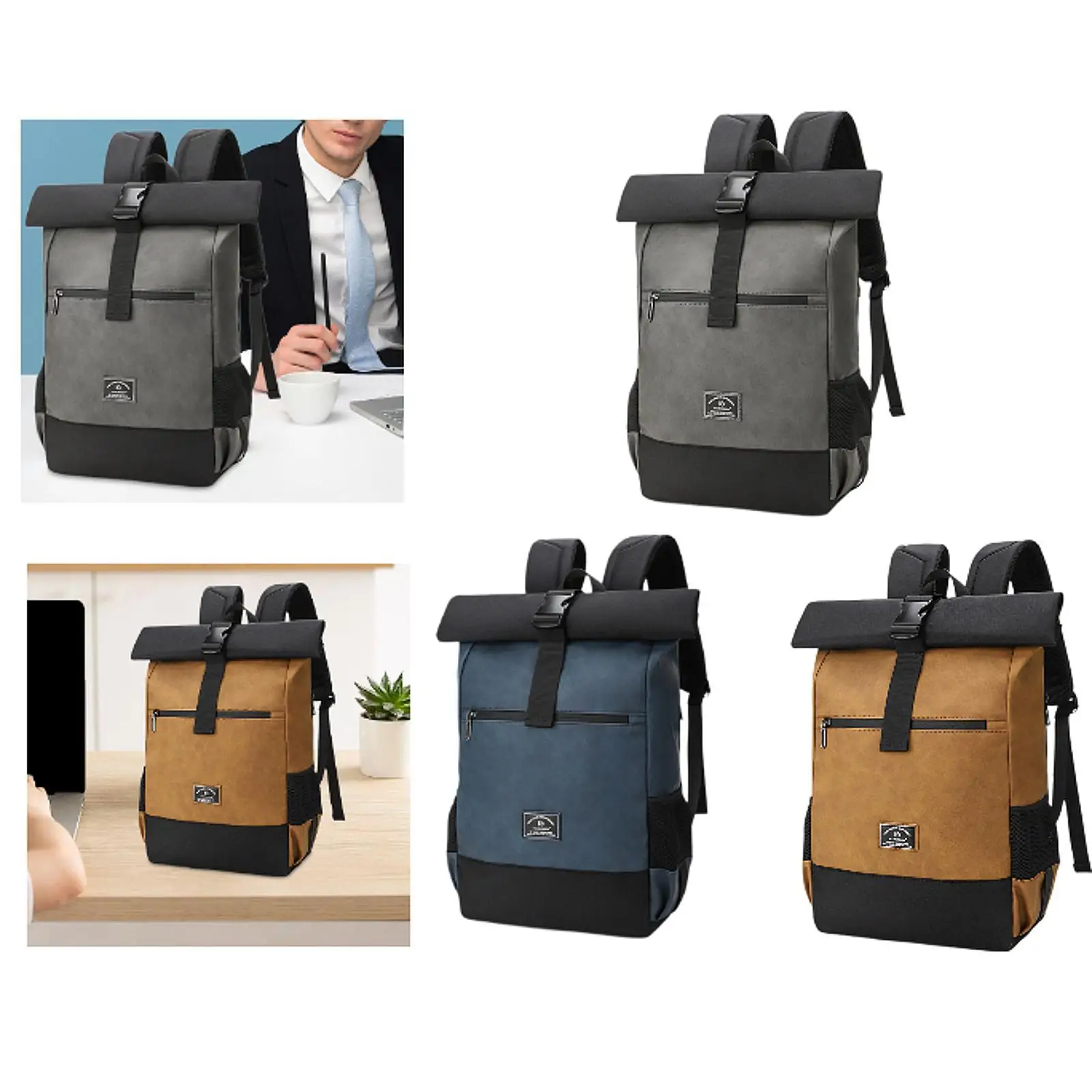 Laptop Backpack for Men Roll Top Backpack for Everyday Outdoor Activities