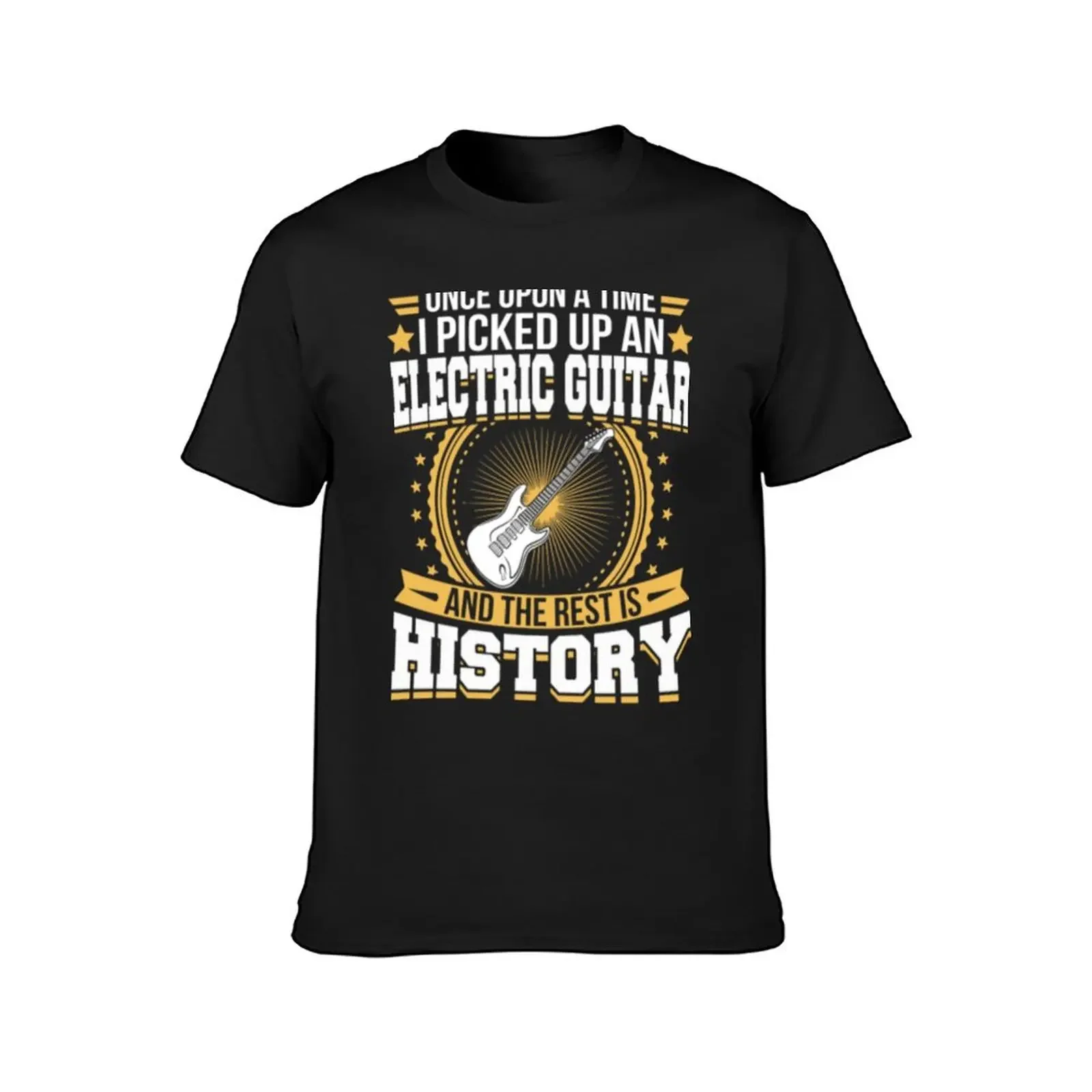 Electric Guitar And the Rest is History T-Shirt custom t shirt man t shirt boys animal print plain slim fit t shirts for men