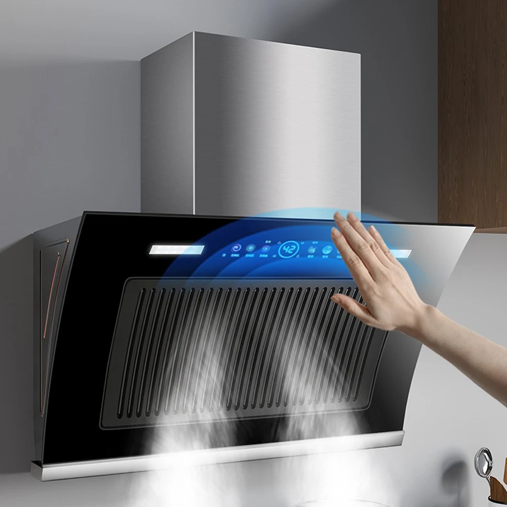 المطبخ الدخان شفط هود محرك مزدوج النازع Cocina Campana قوي شفط غطاء فوق البوتاجاز لإخراج الأدخنة Aspiratore Cucina Cappa