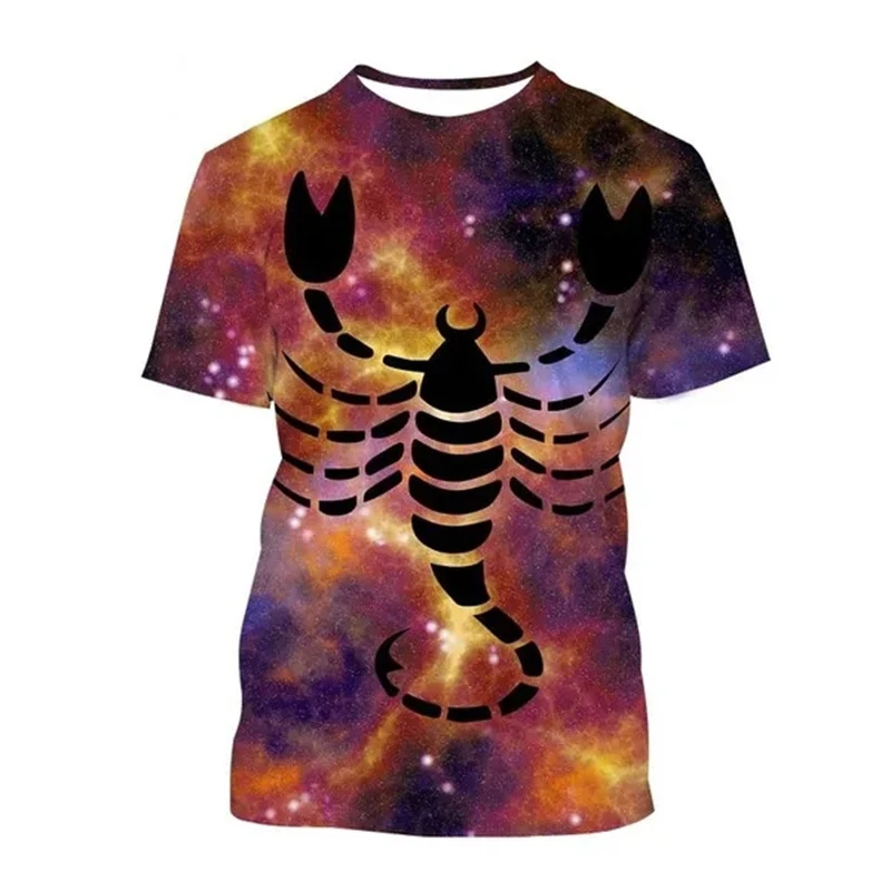 New Summer Scorpion Design 3d Print T-Shirt Men Women Animal O-Neck Short Sleeve Oversized Harajuku Tees Tops Kid Man Clothing