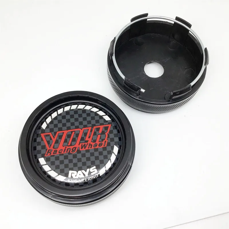 4pcs 66mm Rays VOLK CE28 TE37 RE30 TTA ZE40  Wheel Center Caps Hub Cover  Emblem Badge Car Styling Accessories