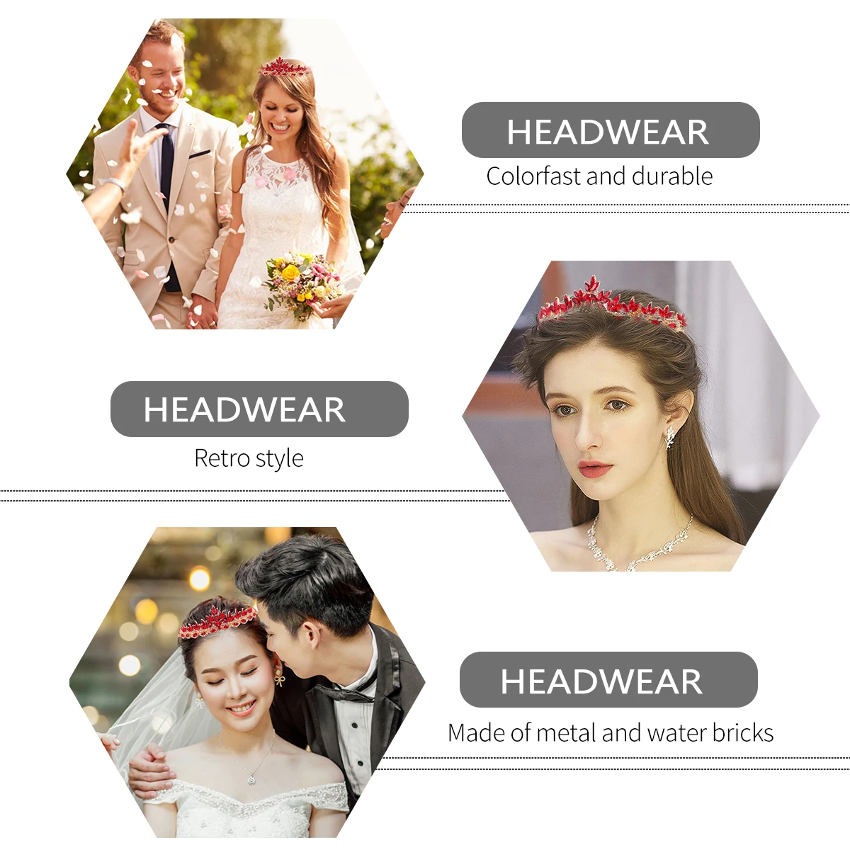 

Wedding Headdress Bridal Crown Headwear Rhinestone Woman Hair Accessory Elegant Engagement Jewelry Bridal Hairstyle Tool