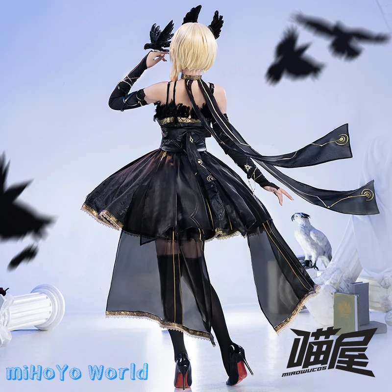 Meow House game Genshin Impact Lumine Cosplay New Skin Lost Abyss Dress Costume Lumine Doujin Comic Con Party Birthday Gifts