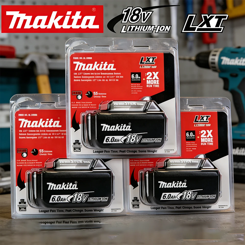 

Оригинальный литий-ионный аккумулятор Makita 18В 6Ач BL1860B, совместимый с инструментами Makita 18В DTW700 DGA404 DDF487 DTD173, в оригинальной упаковке