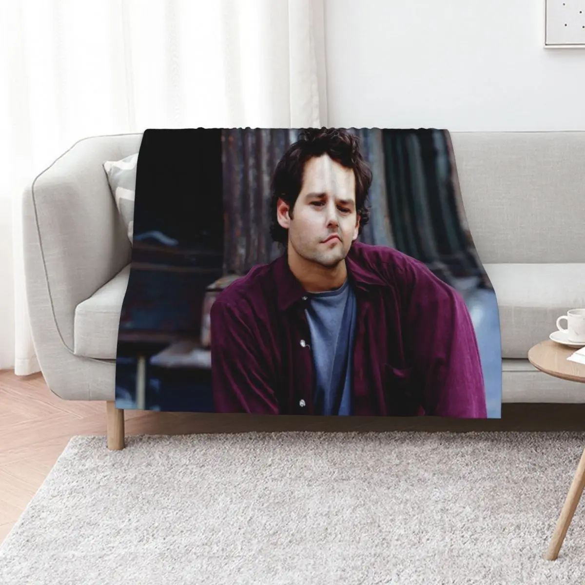 Paul Stephen Rudd Throw Blanket Bed Retros Decorative Throw Hair Comforter Decorative Beds Blankets