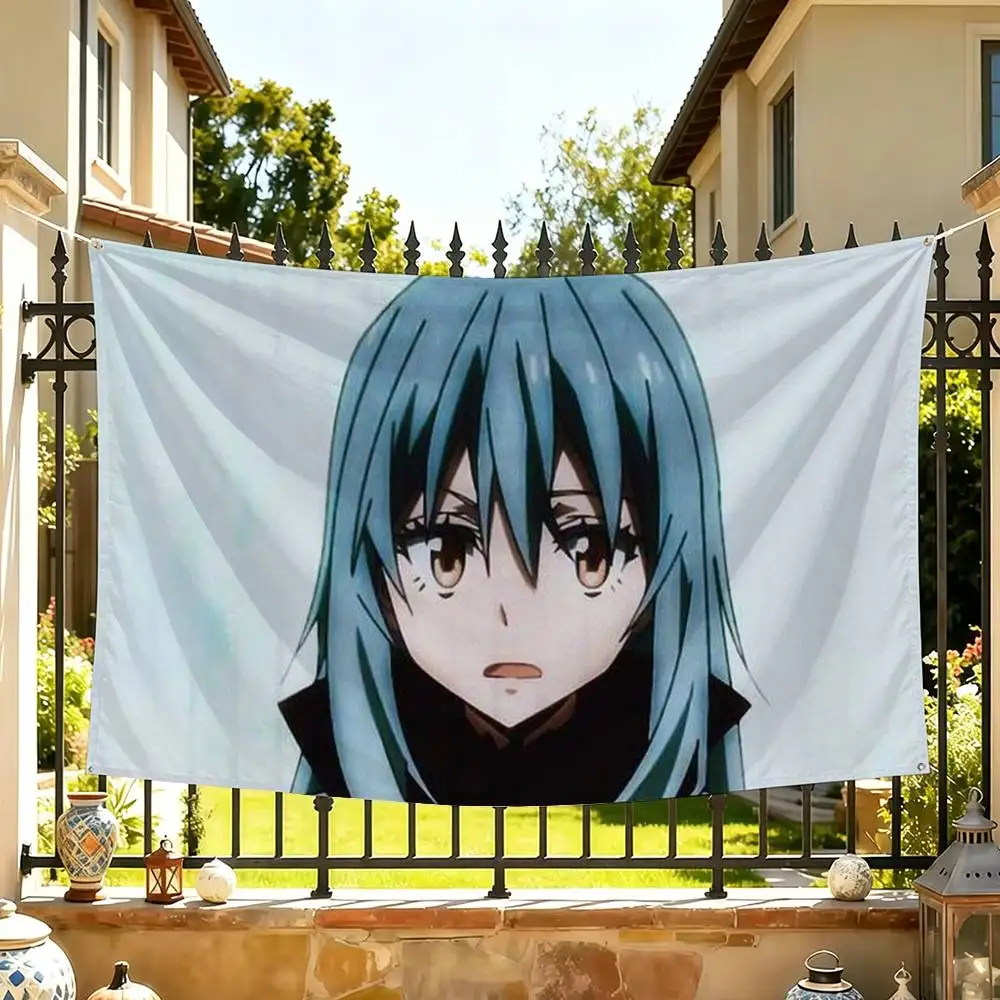 Rimuru Tempest Slime  Flags Wall Hanging Tapestry Outdoor Garage Room Decorative flag Background Blanket