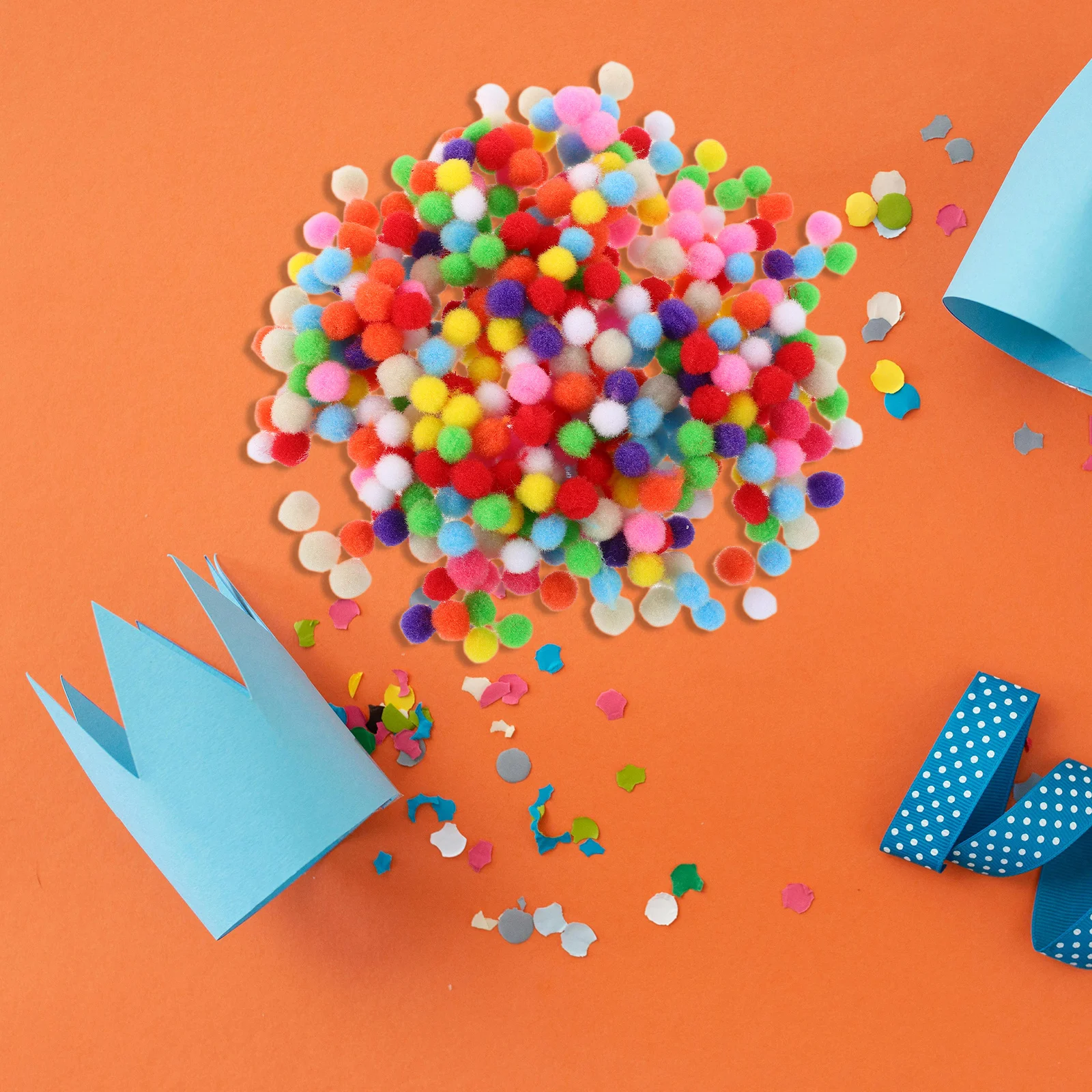 

10mm Colored Felt Balls for DIY Crafts Mini Pompoms Decorative Ornaments Woolen Yarn Craft Supplies Holiday Decor