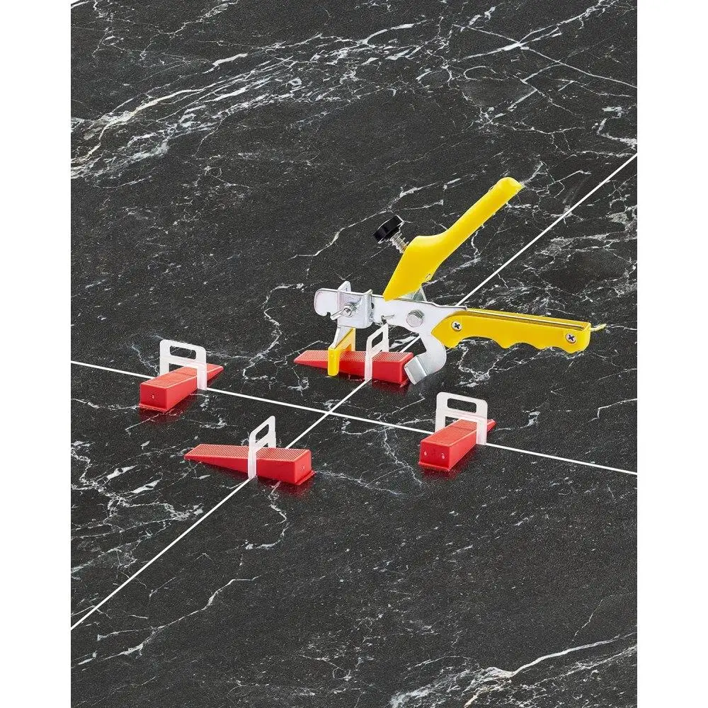 

Tile Leveling System 1.8 Inch 700 Spacers 200 Reusable Wedges 1 Plier Tool