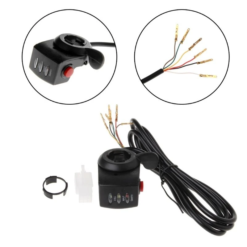 

2025 New Hot Throttle Grips E-Bicycle Scooter Cruise Control Throttle Assist Wrist Cramp Throttle for Palm Rest Clip