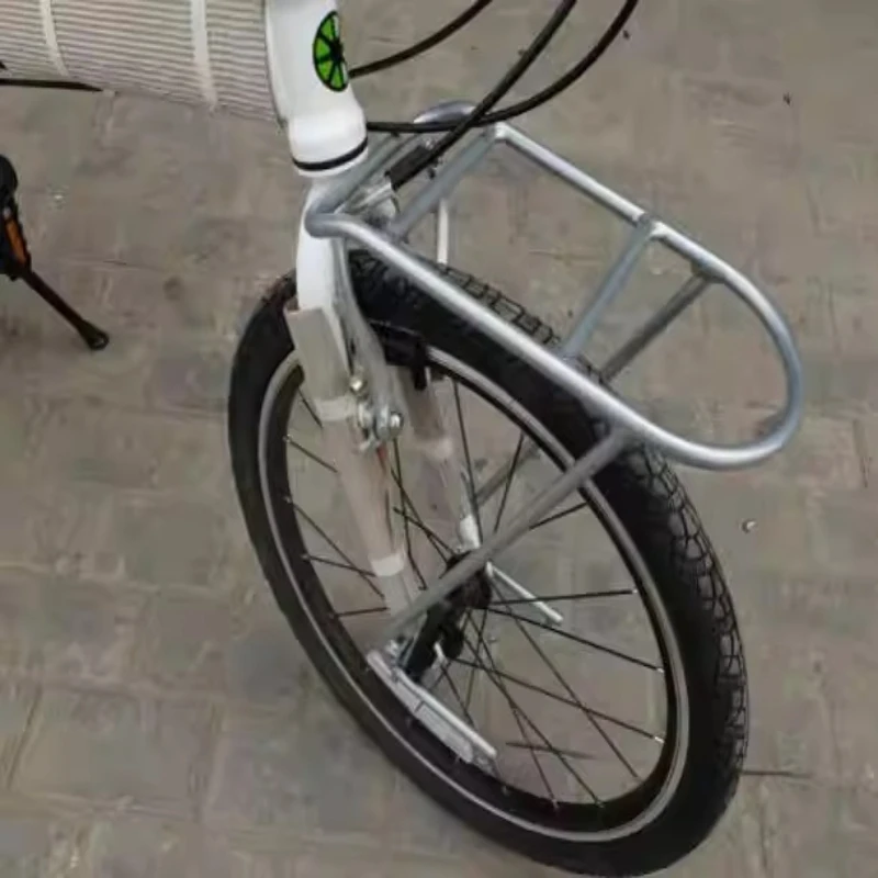 

20-дюймовая передняя складная велосипедная стойка-багажник из алюминиевого сплава, легкая, прочная, с высокой грузоподъемностью, аксессуар для велосипеда