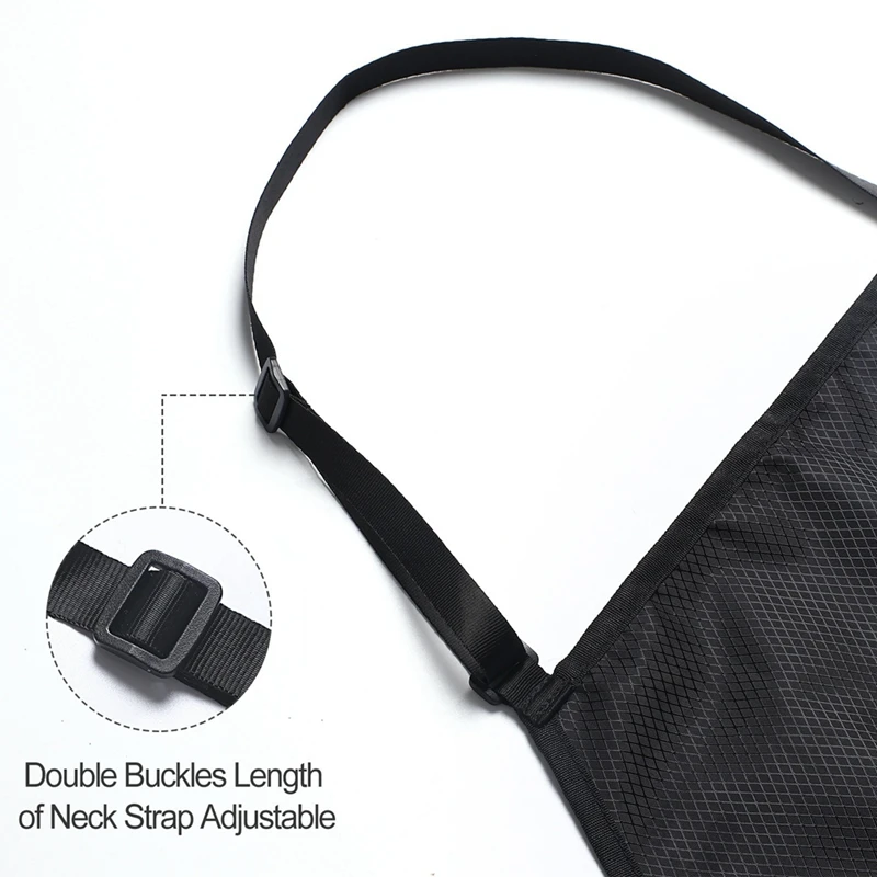 Avental de cozinha à prova d'água, 2 peças, à prova de óleo, chef de cozinha, com alça de pescoço ajustável