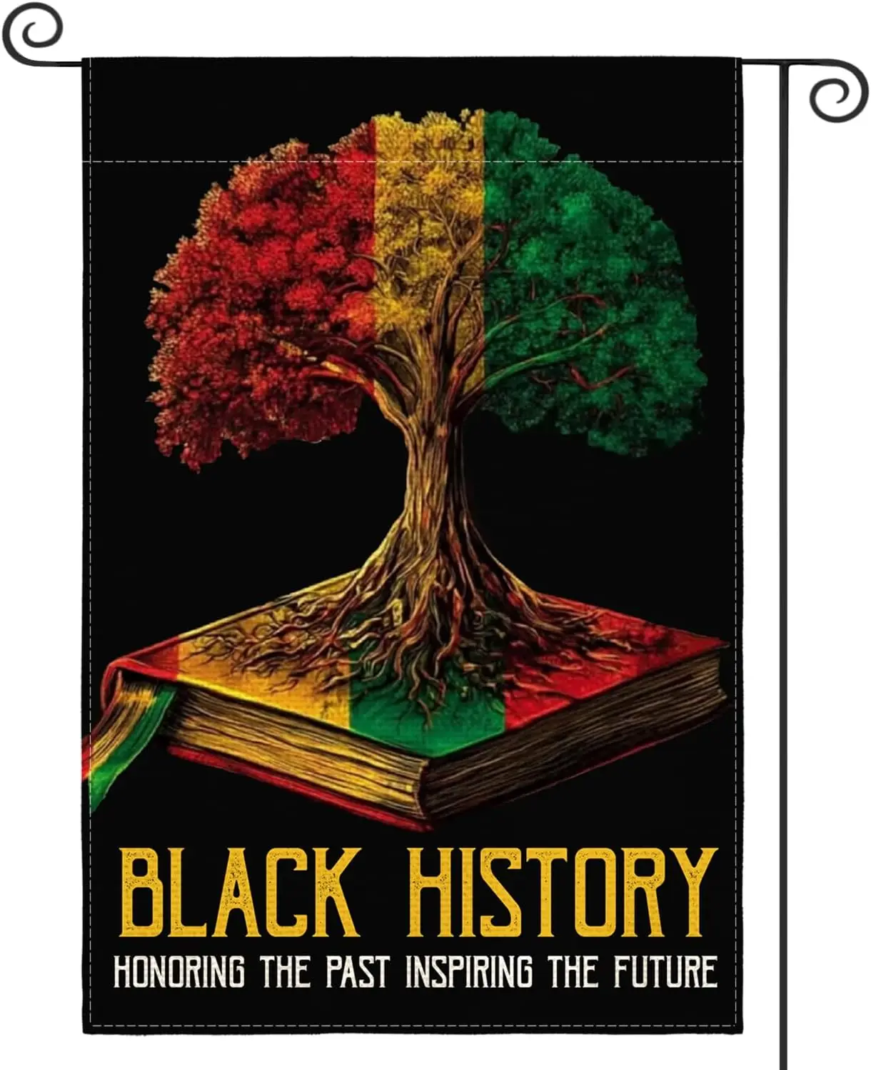 AVOIN colorlife Black History Month African American Garden Flag 12x18 Inch Double Sided Outside, Worthwhile Commemoration I GGO