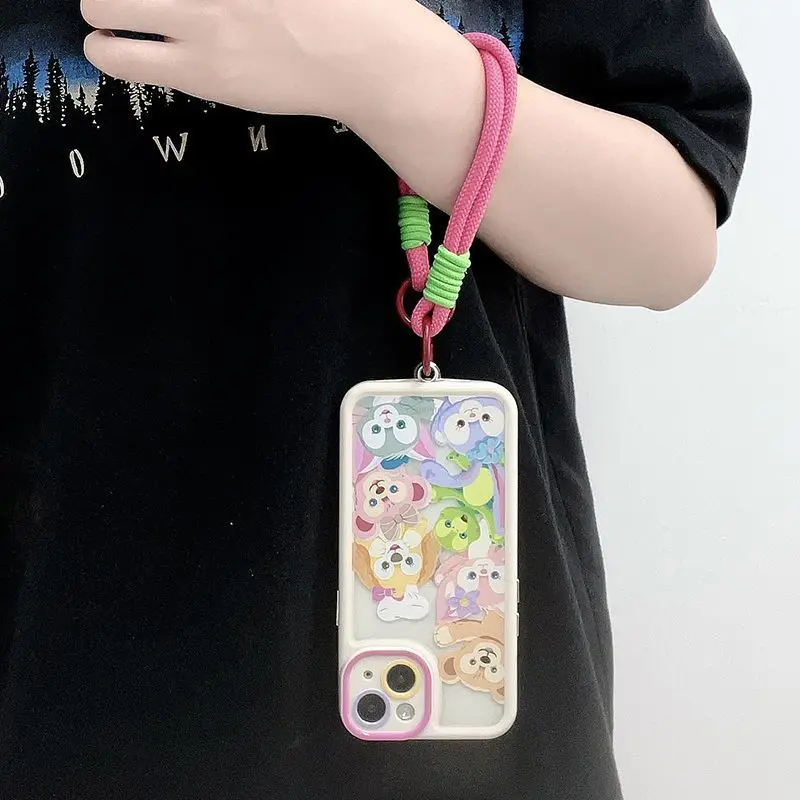 Cute Candy Colors Phone Chain Cellphone Short Strap Anti-lost Lanyard Chain Jewelry Phone Wrist Straps Hanging Rope Accessory