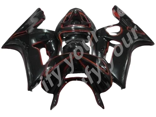 

Abs Fairing for Kawasaki ZX6r 2000 - 2002 black red Fairing for Kawasaki ZX6r 01 Abs Fairing Ninja ZX-6r 2000