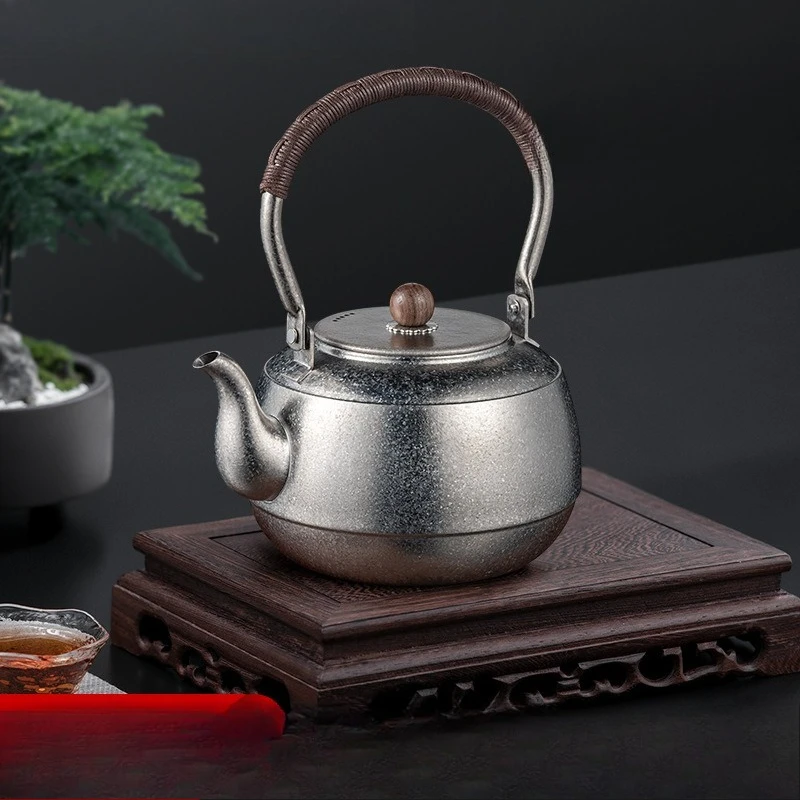 

1500Ml large-capacity pure titanium beam pot pure titanium outdoor portable titanium pot outdoor household kung fu tea set