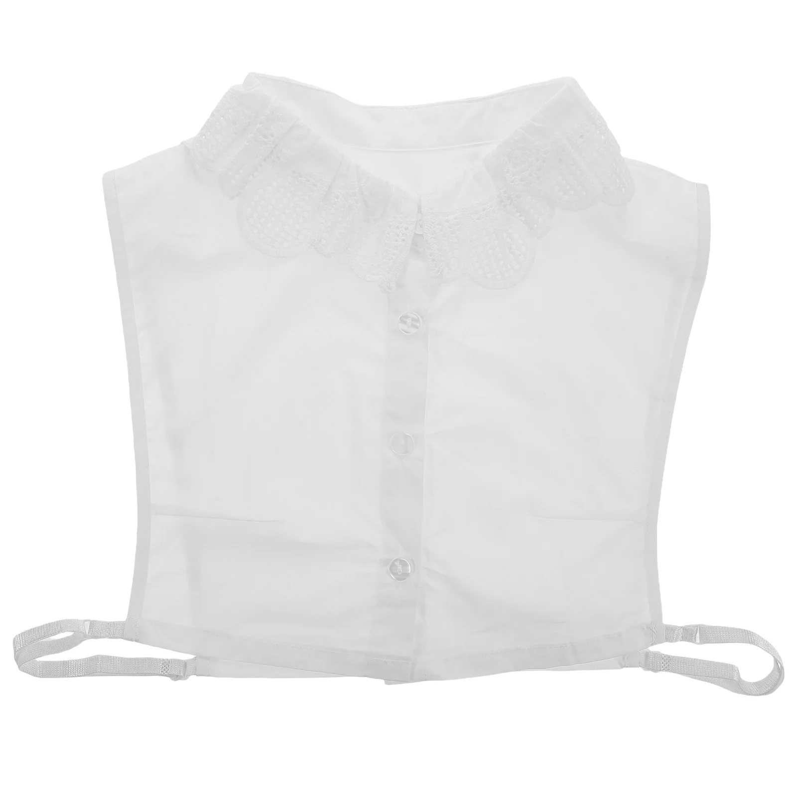 

Half Cotton Fake Collar Elegant Shirt Collar Removable Faux Shirt Accessory for Women Girls Dress Tops Ornament Under Sweaters