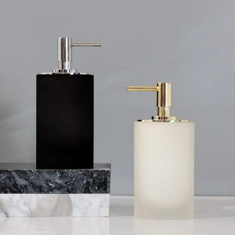 

300 мл бутылка для лосьона из смолы, черно-белый контейнер для жидкости для мыла, бытовой большой объем, шампунь для мытья тела, дезинфицирующее средство для рук, пресс-бутылка