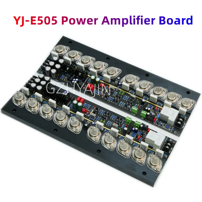 YJ-E505 Gold Seal 5-Pair Pure Rear Stage Power Amplifier Board Adjustable Class A High Power HIFI Fever Level (1 Pair)