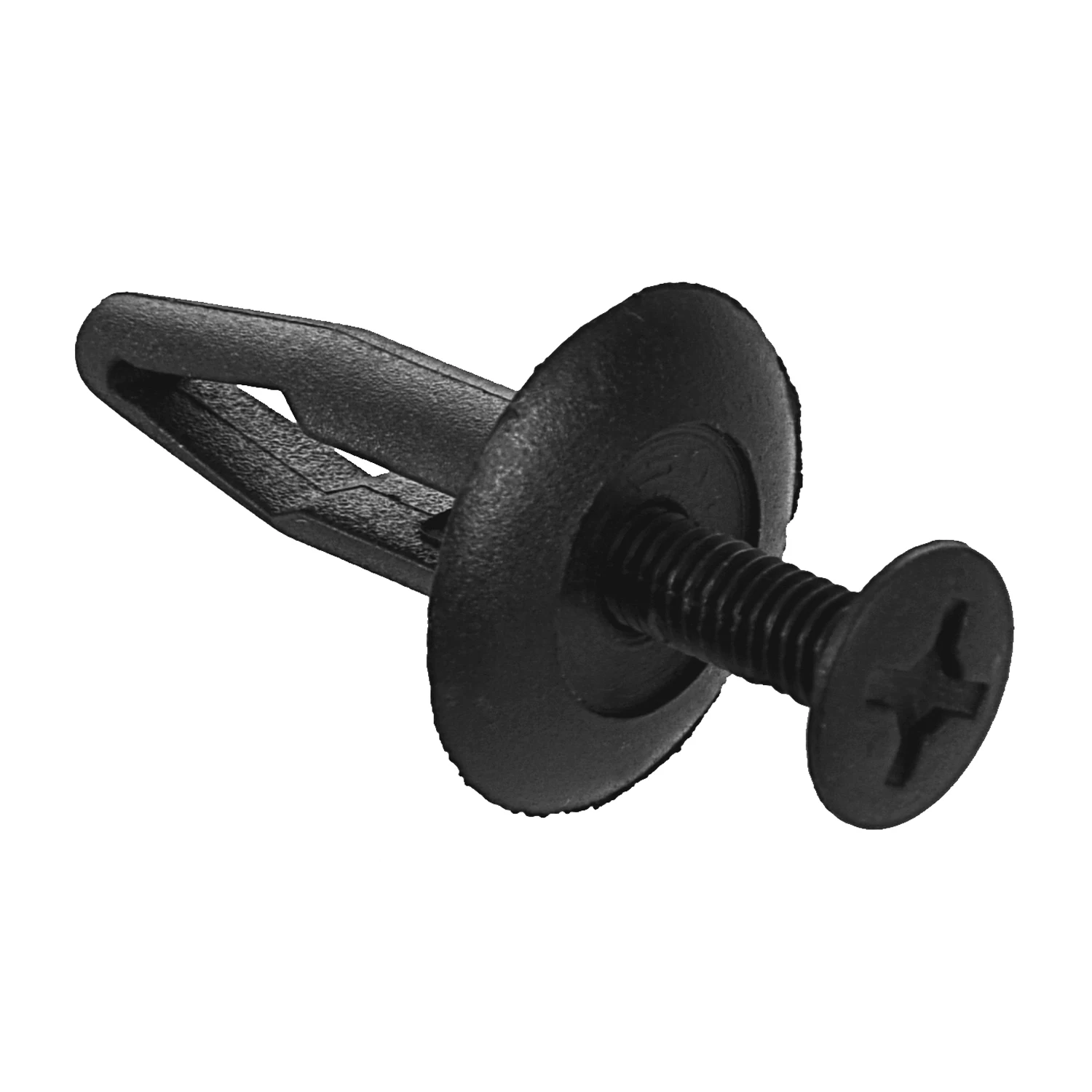 AT77 25 個プラスチックリベットファスナー車バンパープッシュクリップ 32 ミリメートル長さ黒