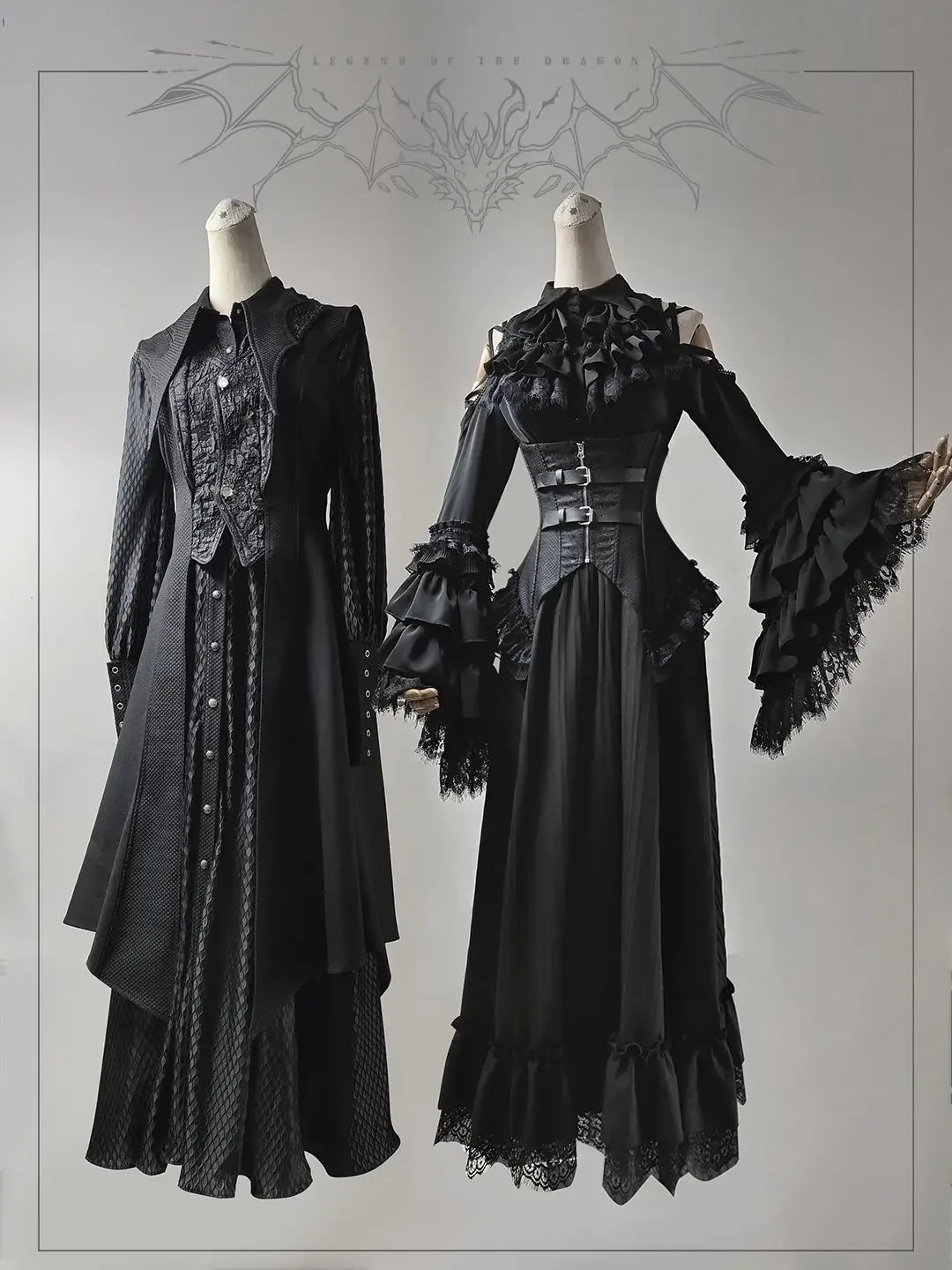 

Gothic long prince dress original design Lolita
