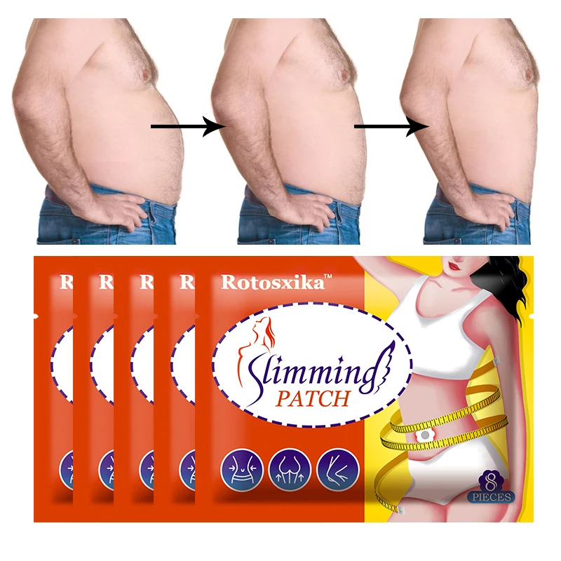 8pcs=1bag Body Slimming Patch Improve Metabolism Suppress Appetite Weight Loss Plaster Burn Fat Acupoint Slimming Stickers H131