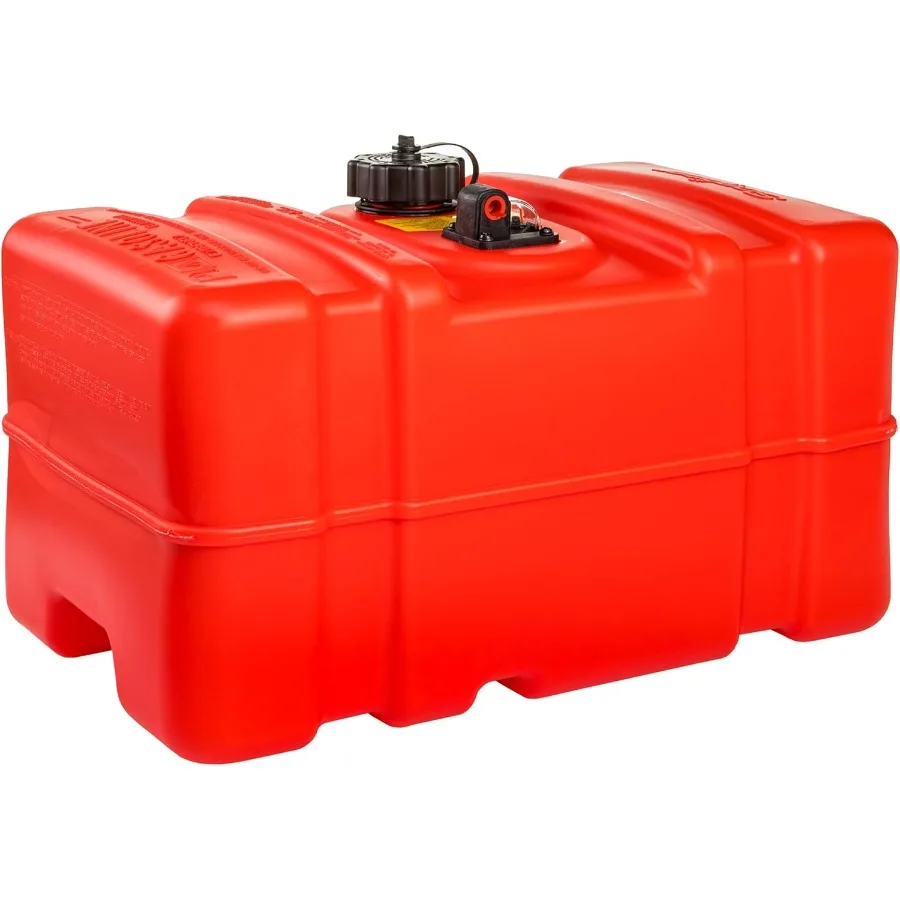 Scepter 12 Gallon Portable Marine Gas Can Large 2-Way Vented Cap, Built-In Fuel Gauge & Pick-UpHandles EPA & CARB Compliant