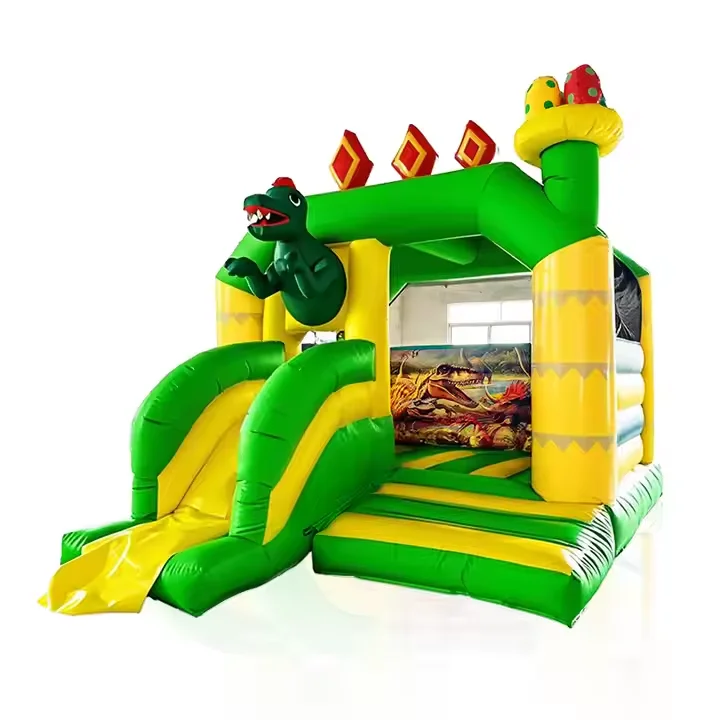 Maßgeschneiderte aufblasbare Dschungel-Hüpfburg aus PVC, Trampolin-Park-Hüpfburg mit Rutsche für Kinder