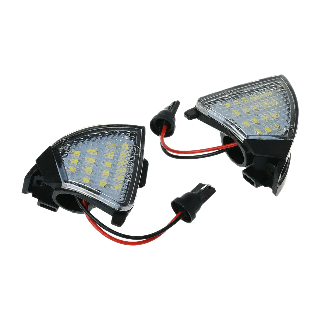 Carro 18 led espelho lateral luz sob poça lâmpada para-golf 5 mk5 mkv passat b6 jetta r32 golf6 variante