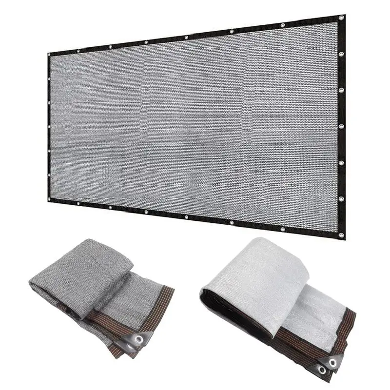 Voile d'ombrage gris pour jardin, gazebo, protection UV, voile pare-soleil, écran d'intimité pour balcon et terrasse, filets de clôture, auvent d'extérieur