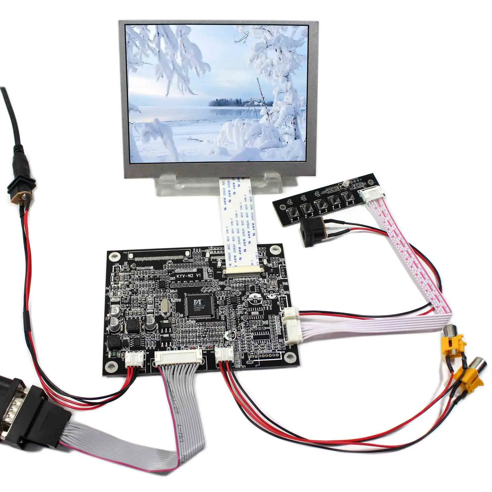 Small Lcd Display Custom Lcd Display Module 5.6Inch At056Tn53 640X480 Lcd Display with Vga Av Driver Board Support Reversing