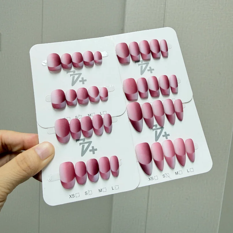 Random Shipment Handmade False Press On Nails Mixed Designs Reusable Full Cover Wearable Nails Artificial Nail Tips For Girls Na